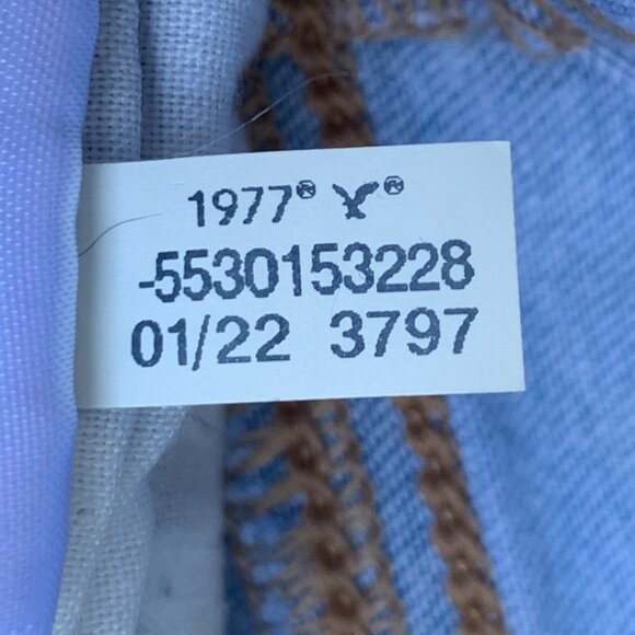 American Eagle Next Level Stretch Button Fly Super Hi-Rise Flare Jeans Sz2 - Picture 15 of 15